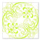 Hambly Screen Prints - Swashes & Swirls Overlay - Lime Green (Pack Of 5)