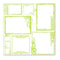 Hambly Screen Prints - Urban Chic Frames Overlay - Lime Green (Pack Of 5)