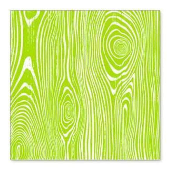 Hambly Screen Prints - Woodgrain Overlay - Lime Green (Pack Of 5)