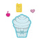 Heartfelt Creations - Cut & Emboss Dies - Sugarspun Cupcake .75 To 5.25in