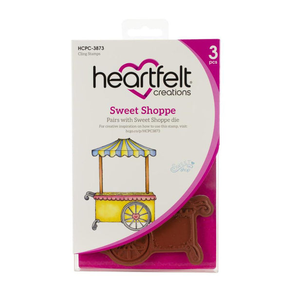 Heartfelt Creations - Cling Rubber Stamp Set - Sweet Shoppe .75 To 5in