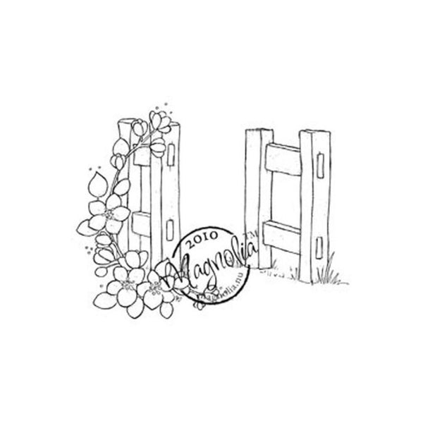 Magnolia - Hoppy Easter Cling Stamp 3.75X5.5 Package - Open Gate