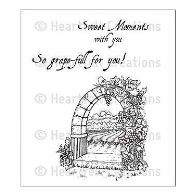 Heartfelt Creations Cling Rubber Stamp Set 5 Inch X6.5 Inch Riviera Gateway