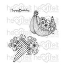 Heartfelt Creations Cling Rubber Stamp Set 5 Inch X6.5 Inch Sunrise Lily Flute