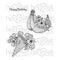 Heartfelt Creations Cling Rubber Stamp Set 5 Inch X6.5 Inch Sunrise Lily Flute