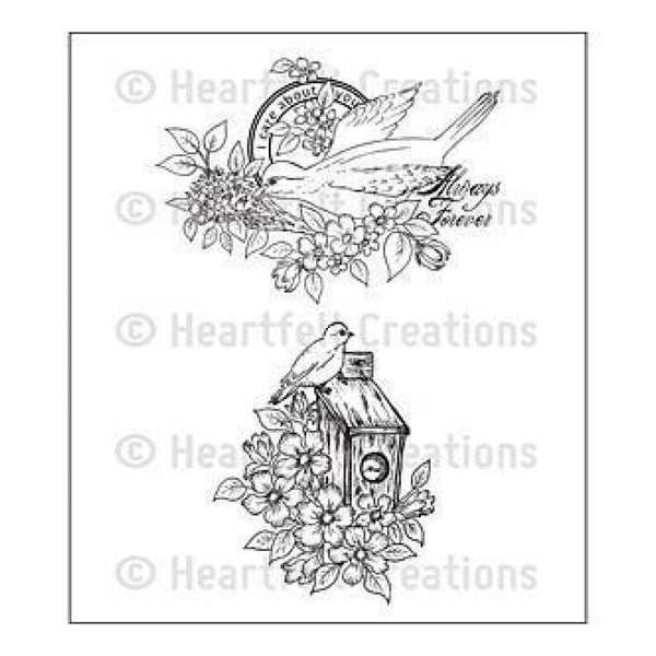 Heartfelt Creations Cling Rubber Stamp Set 5In.X6.5In. Home Sweet Home
