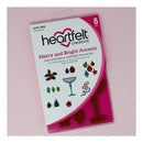 Heartfelt Creations Cling Rubber Stamp Set 5inch X6.5inch Merry And Bright Accents*