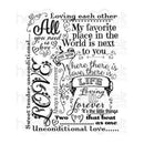 Heartfelt Creations Cling Rubber Stamp Set Heartfelt Love-Forever Love Background*