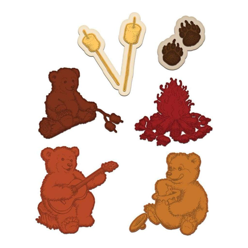 Heartfelt Creations Cut & Emboss Dies Beary Fun Retreat
