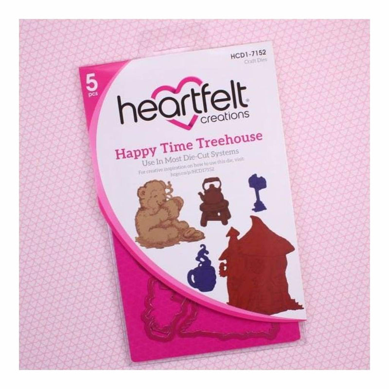 Heartfelt Creations Cut & Emboss Dies Beary Fun Retreat-Happy Time Treehouse