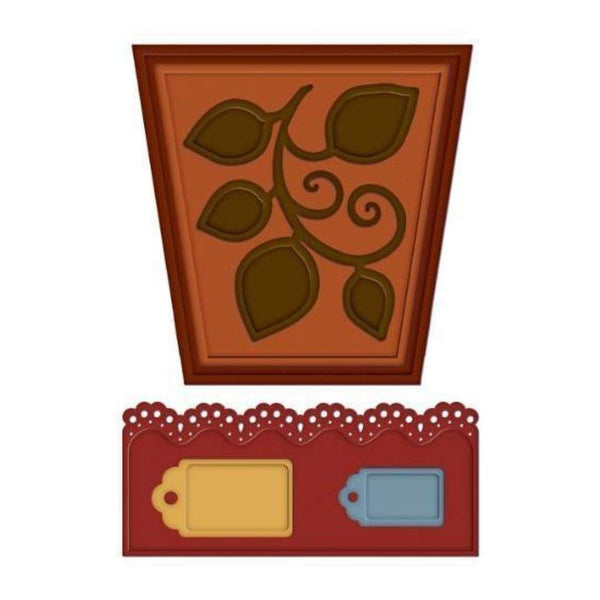 Heartfelt Creations Cut & Emboss Dies Decorative Flower Pot, .75" To 4.25"