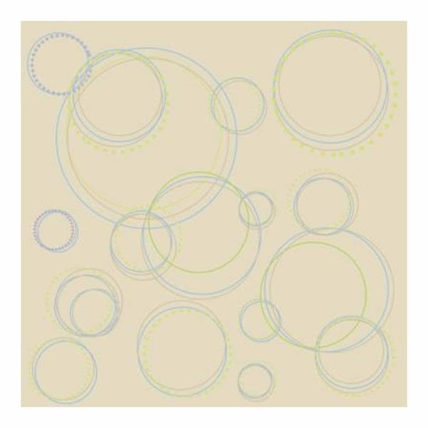 Heidi Grace - Pocket Scraps Day Dreamer Round And Round 12X12 Glitter Paper (Pack Of 5)