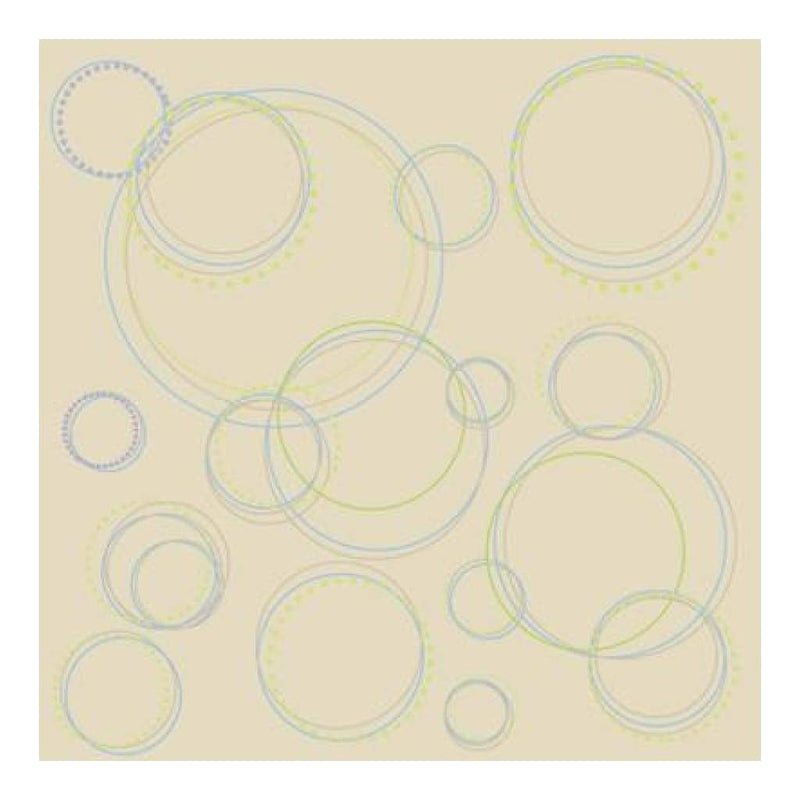 Heidi Grace - Pocket Scraps Day Dreamer Round And Round 12X12 Glitter Paper (Pack Of 5)