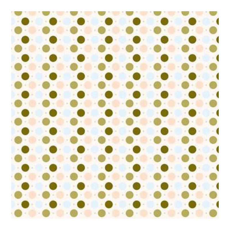 Heidi Grace - The Woodland - Woodland Dots With Flocking 12X12 Shimmer Paper (Pack Of 5)