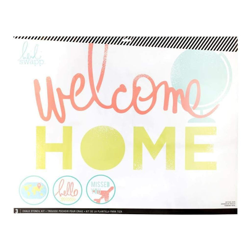 Heidi Swapp Chalk Art Stencils 27X21 inch 3 Pack - Welcome Home