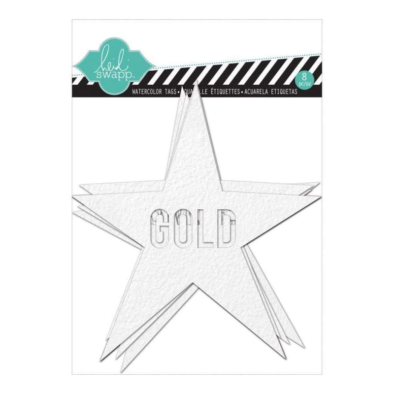 Heidi Swapp - Colour Magic Cardstock Watercolour Tags - Stars *