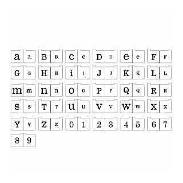 Heidi Swapp - Foam Stamps - Alphabet - She - Upper And Lowercase And Numbers