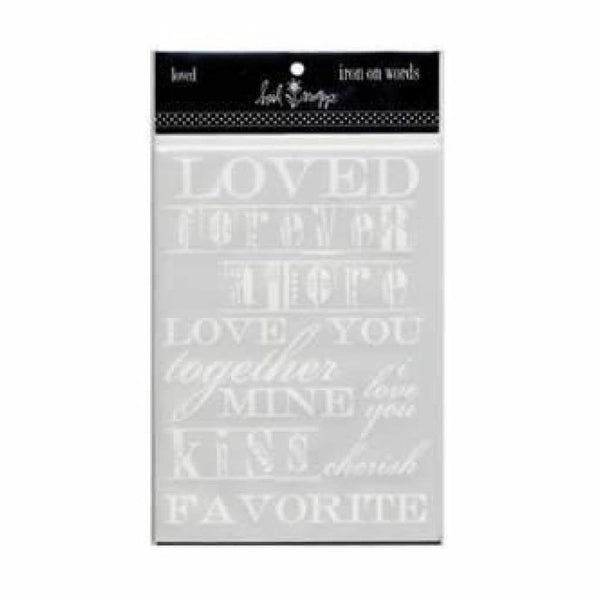 Heidi Swapp - Iron-Ons- Theme Words Mini- Loved