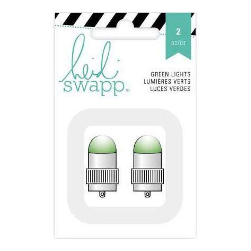 Heidi Swapp Paper Lantern Lights 2 Pack  Green