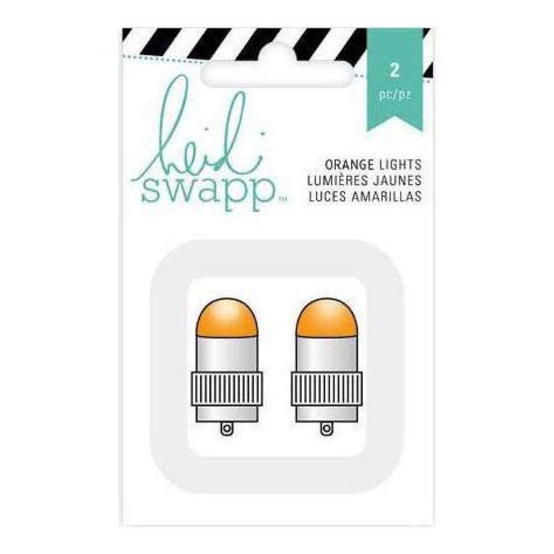 Heidi Swapp Paper Lantern Lights 2 Pack  Orange