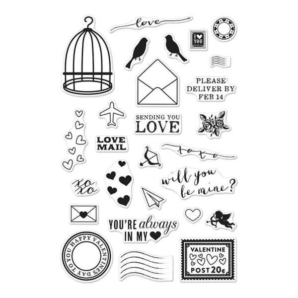 Hero Arts Clear Stamps 4 inch X6 inch Love Notes