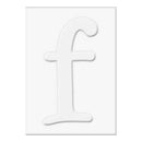 Hero Arts - Letters For  Stamping F - 3 Die-Cut Letter Cards (3 Pop-Outs- 3 Fram