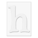 Hero Arts - Letters For  Stamping H - 3 Die-Cut Letter Cards (3 Pop-Outs- 3 Fram
