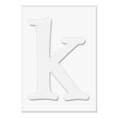 Hero Arts - Letters For  Stamping K - 3 Die-Cut Letter Cards (3 Pop-Outs- 3 Fram