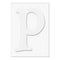 Hero Arts - Letters For  Stamping P - 3 Die-Cut Letter Cards (3 Pop-Outs- 3 Fram