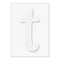 Hero Arts - Letters For  Stamping T - 3 Die-Cut Letter Cards (3 Pop-Outs- 3 Fram
