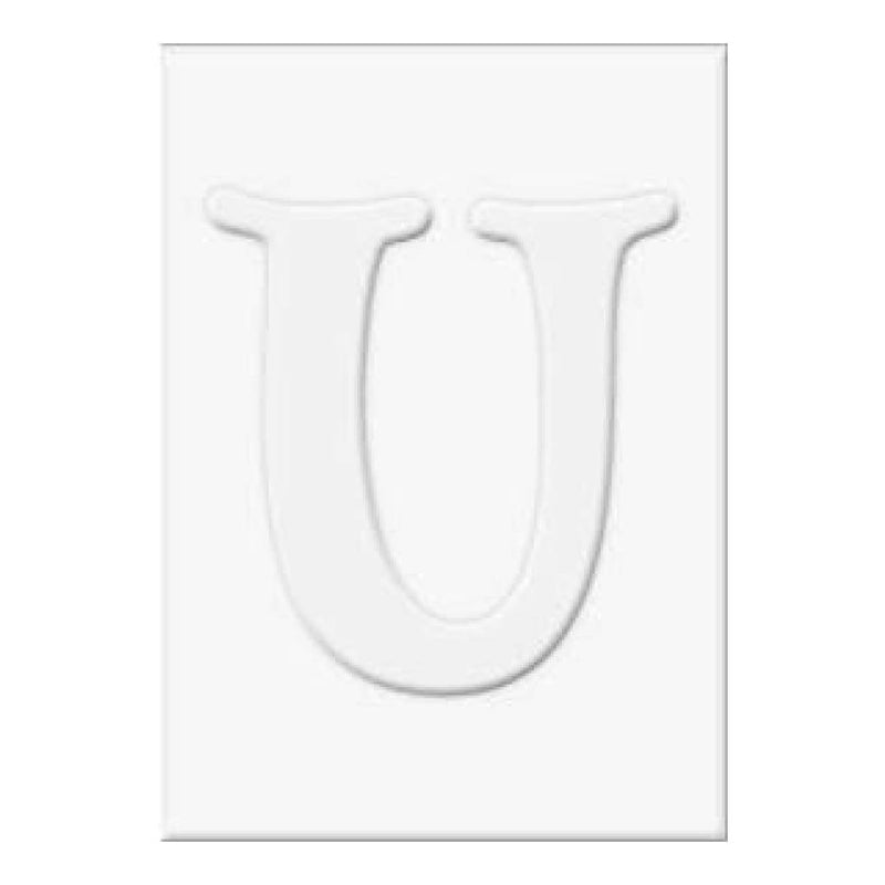 Hero Arts - Letters For  Stamping U - 3 Die-Cut Letter Cards (3 Pop-Outs- 3 Fram