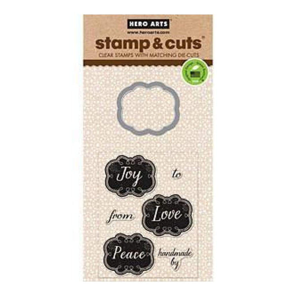 Hero Arts Stamp & Cuts Joy Tags