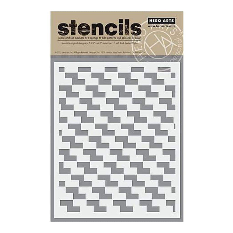 Hero Arts Stencil 6.25In. X5.25In.  Checkerboard