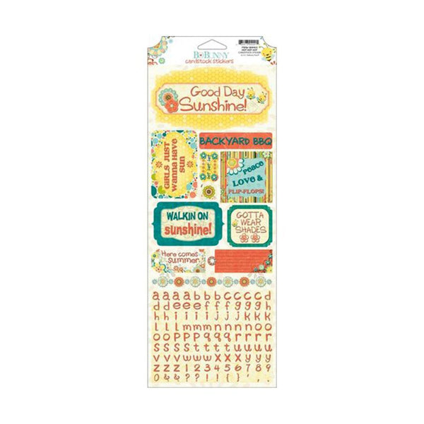Bo Bunny - Hello Sunshine Collection - Cardstock Stickers - Hot Hot Hot