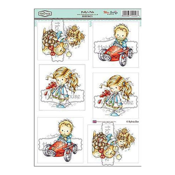Hobby House Wee Stamps Topper Sheet 8.3 Inch X12.2 Inch  Polly's Pals