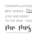 Honey Bee - Mr and Mrs - 4x4 Stamp Set