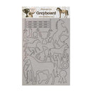 Stamperia Greyboard Cut-Outs A4 2mm Thick Trophy, Romantic Horses*