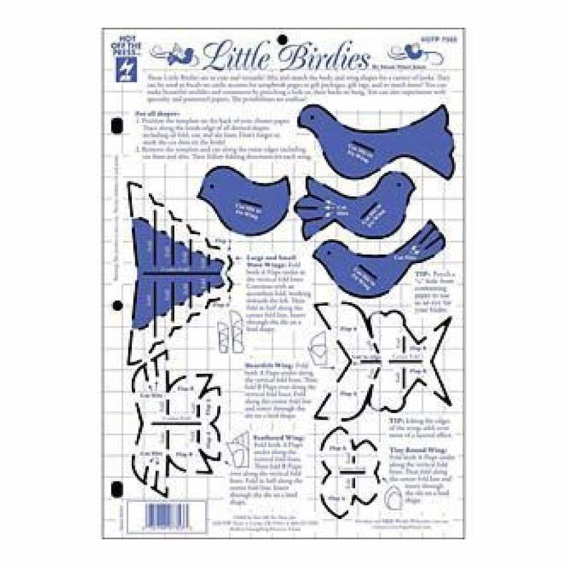 Hot Off The Press Template 8.5X11 Little Birdies