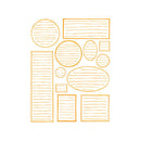 Hambley Screen Prints - Rub-ons Journaling Bits - Orange