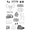 Simple Stories - Happy Trails -  Photopolymer Clear Stamps Let's Go - 4 inch x 6 inch*