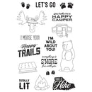 Simple Stories - Happy Trails -  Photopolymer Clear Stamps Let's Go - 4 inch x 6 inch*
