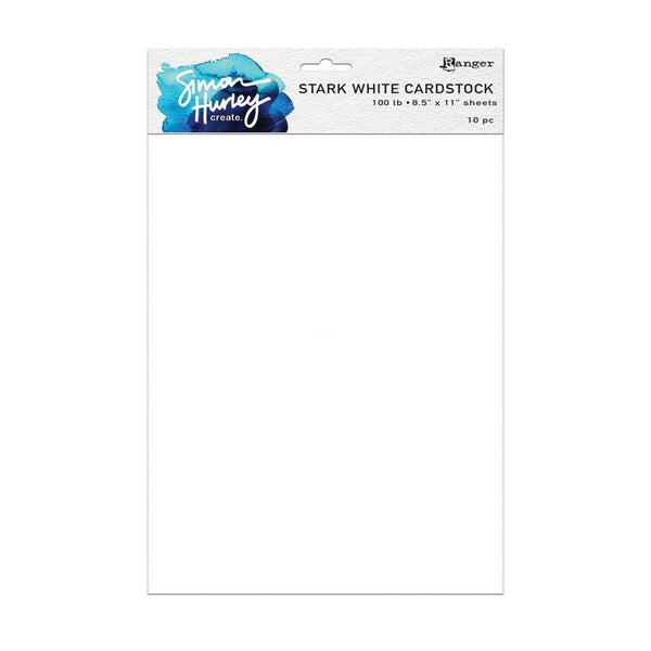 Simon Hurley Create - 110lbs Cardstock 8.5X11in 10 pack - White
