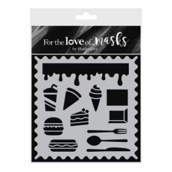Hunkydory For The Love Of Masks 5.5inch X5.5inch Food, Glorious Food