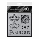 Hunkydory For The Love Of Masks A6 Stencil - Masquerade Ball