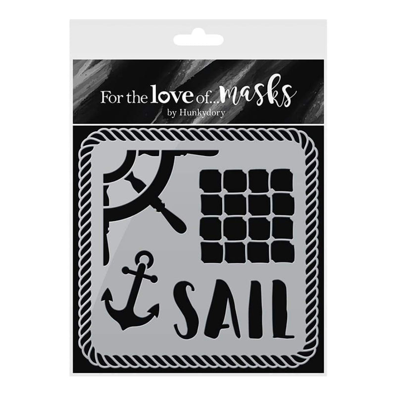 Hunkydory For The Love Of Masks A6 Stencil - Set Sail