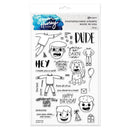 Simon Hurley Create - Cling Stamps 6 inch X9 inch - Dudes Too!