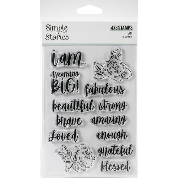 Simple Stories I Am Photopolymer Clear Stamps