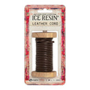 Ice Resin Leather Cording Soft 3mm Dark Brown