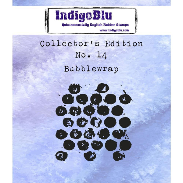 IndigoBlu Collectors Edition Cling Mounted Stamp 2 inch X2 inch - #14 Bubblewrap