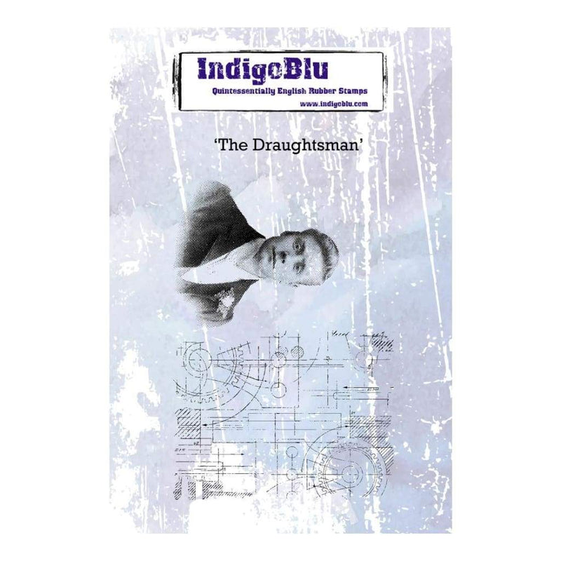 IndigoBlu Cling Mounted Stamp 5inch X4inch The Draughtsman